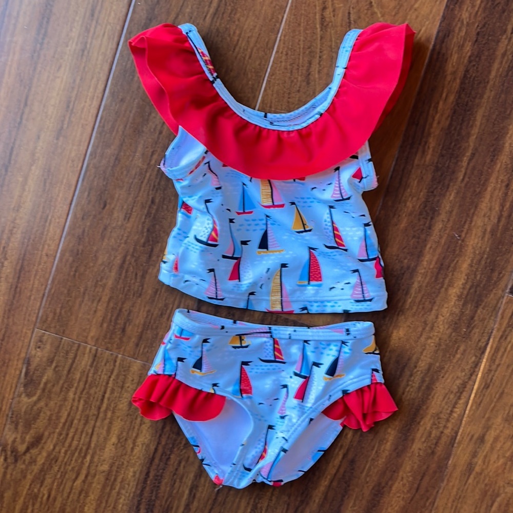 The Oaks Apparel Sailboat Swimsuit 6-9m